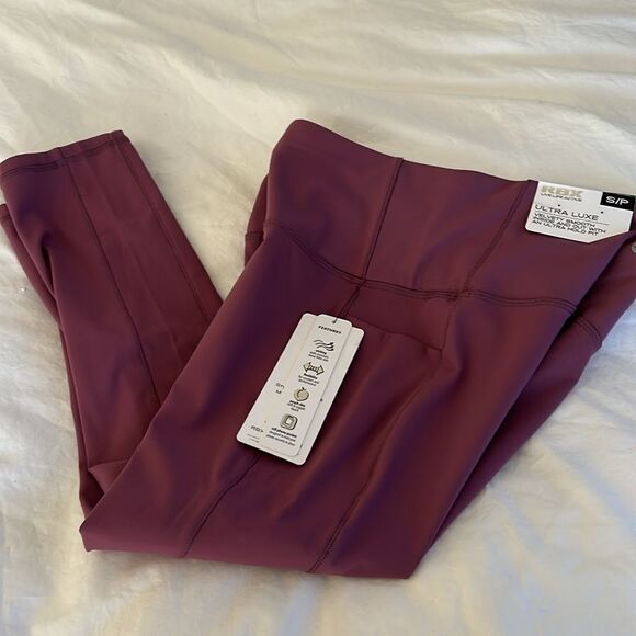 RBX Ultra Luxe Velvety Smooth Capri Leggings, Small, Rose Color, NWT - Picture 5 of 7